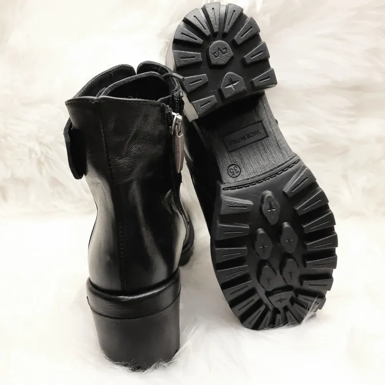 Ankle Boot With Heel And Buckle