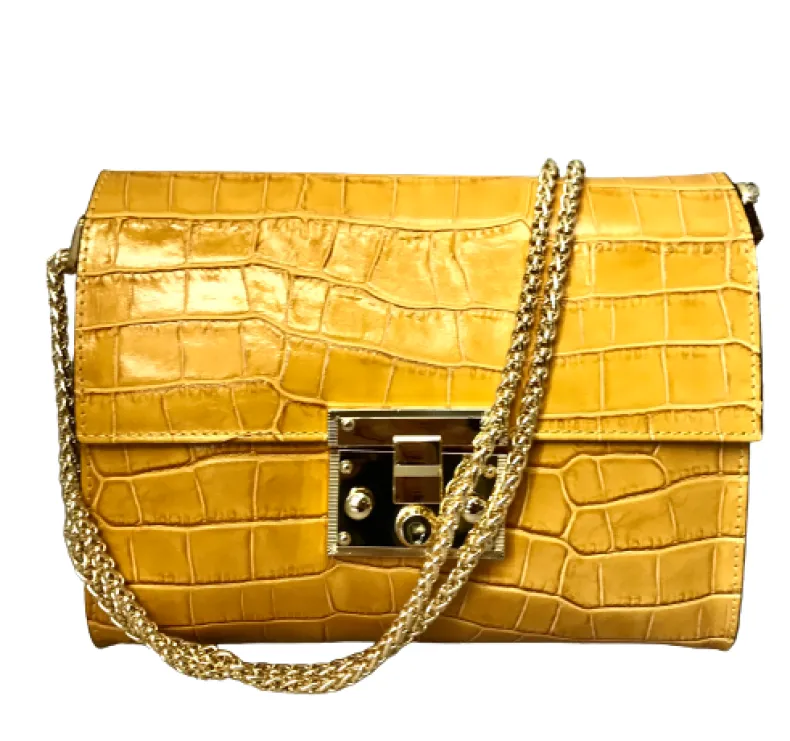 Coconut Leather Bag With Chain