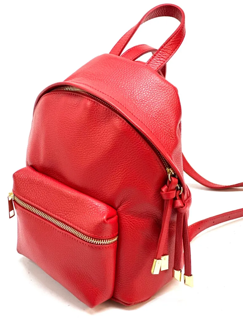 Handcrafted Backpack With External Pocket