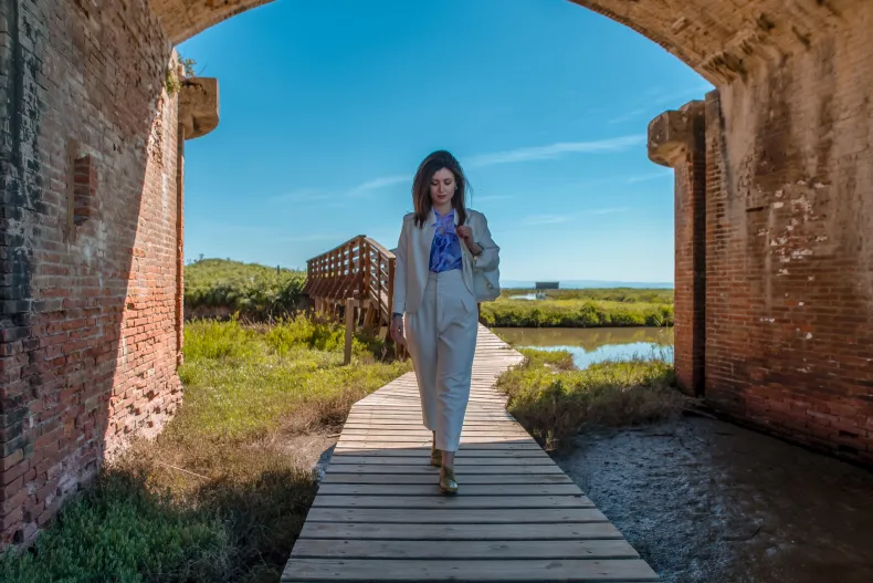 Handcrafted Backpack With External Pocket