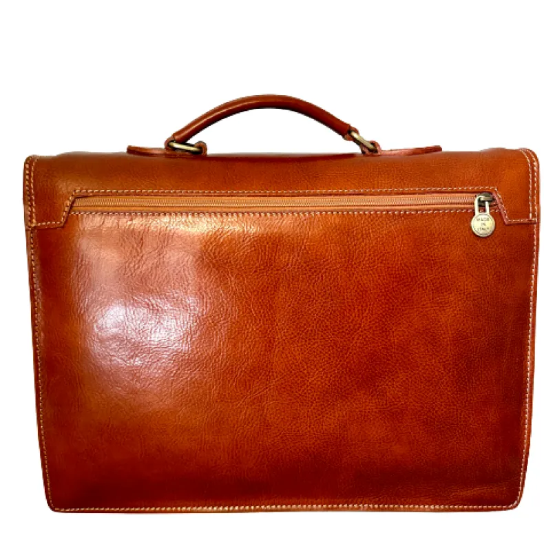 Handcrafted Briefcase With 3 Compartments