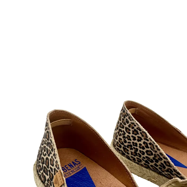 Handcrafted Espadrilles In Leopard Verbenas Suede