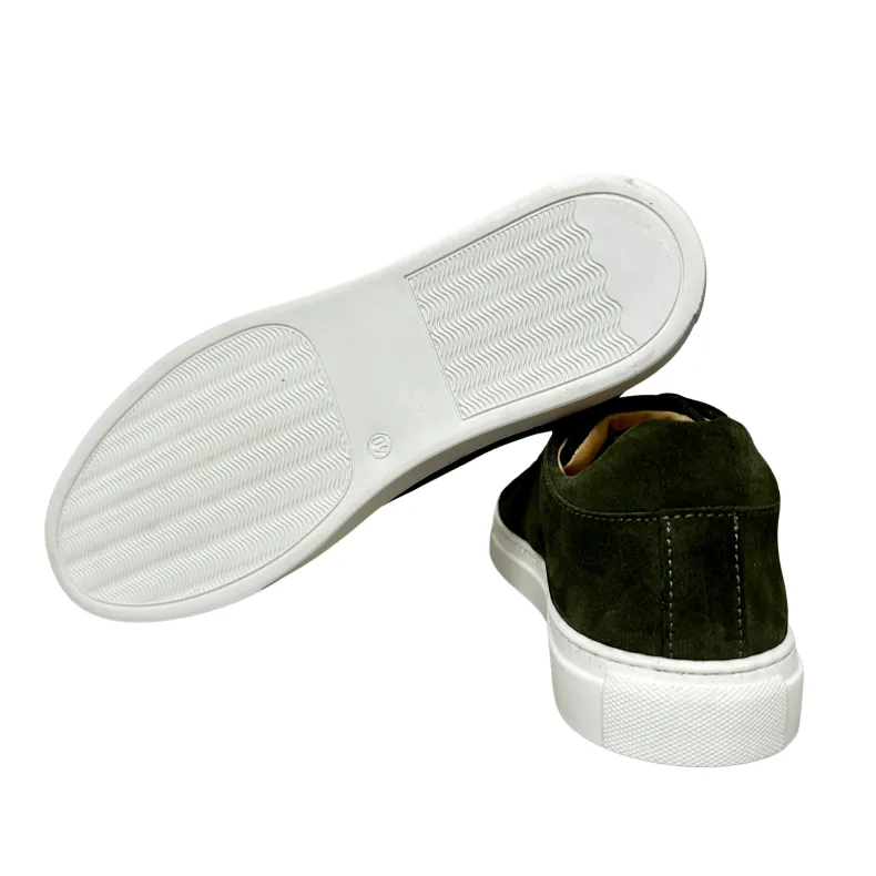 Handcrafted Green Nubuck Sneakers