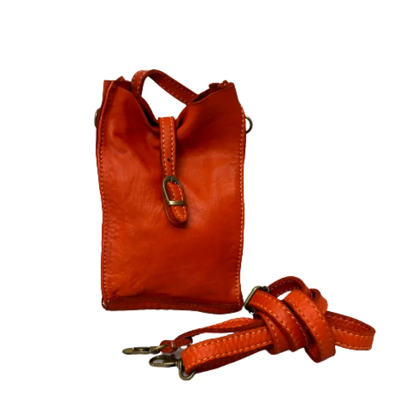 Handcrafted Leather Mobile Phone Bag