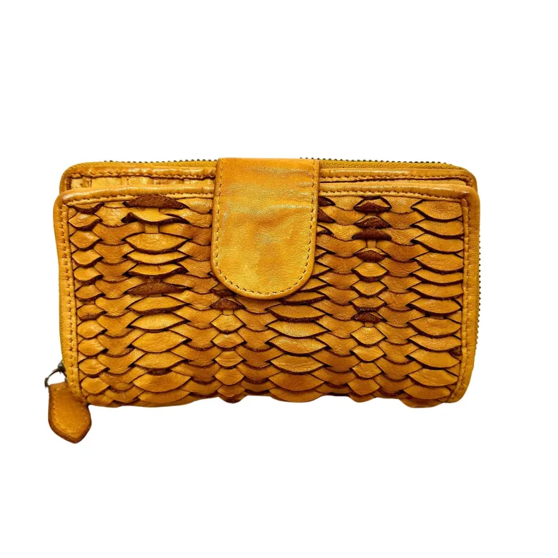 Handcrafted Wallet In Woven Leather