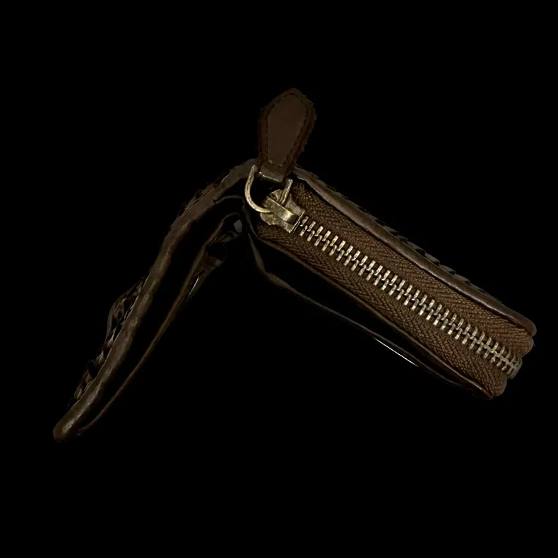 Handcrafted Wallet In Woven Leather