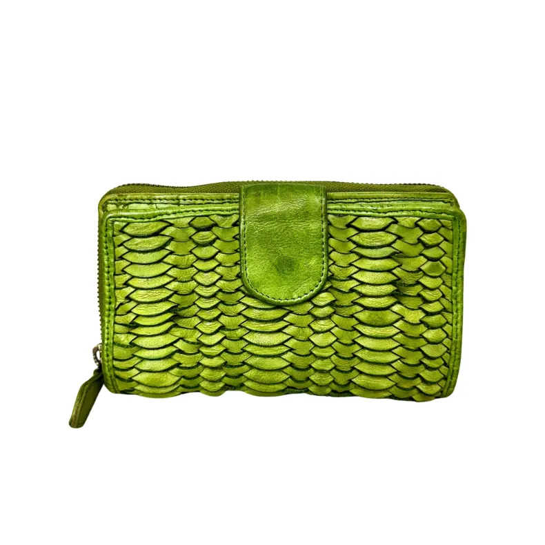 Handcrafted Wallet In Woven Leather