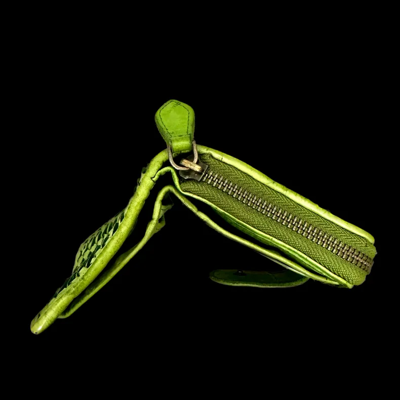 Handcrafted Wallet In Woven Leather