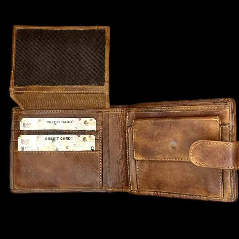 Handcrafted Woven Wallet With Button