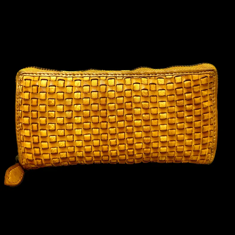 Handmade Wallet In Woven Leather