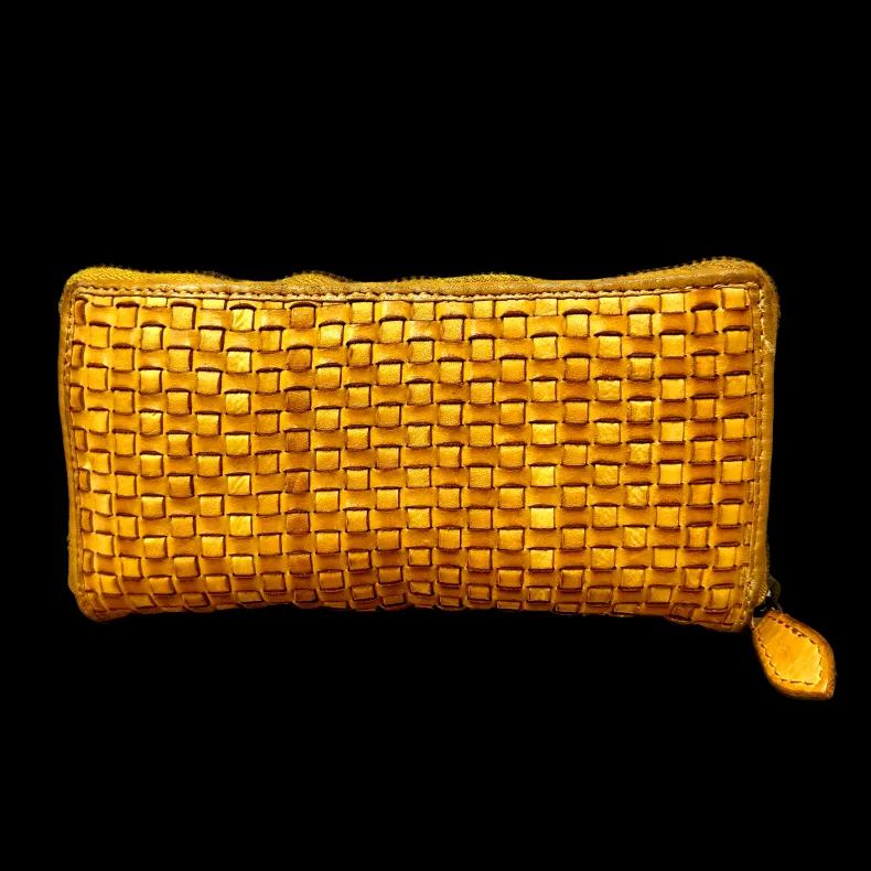 Handmade Wallet In Woven Leather