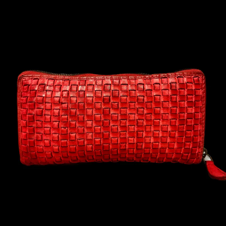 Handmade Wallet In Woven Leather