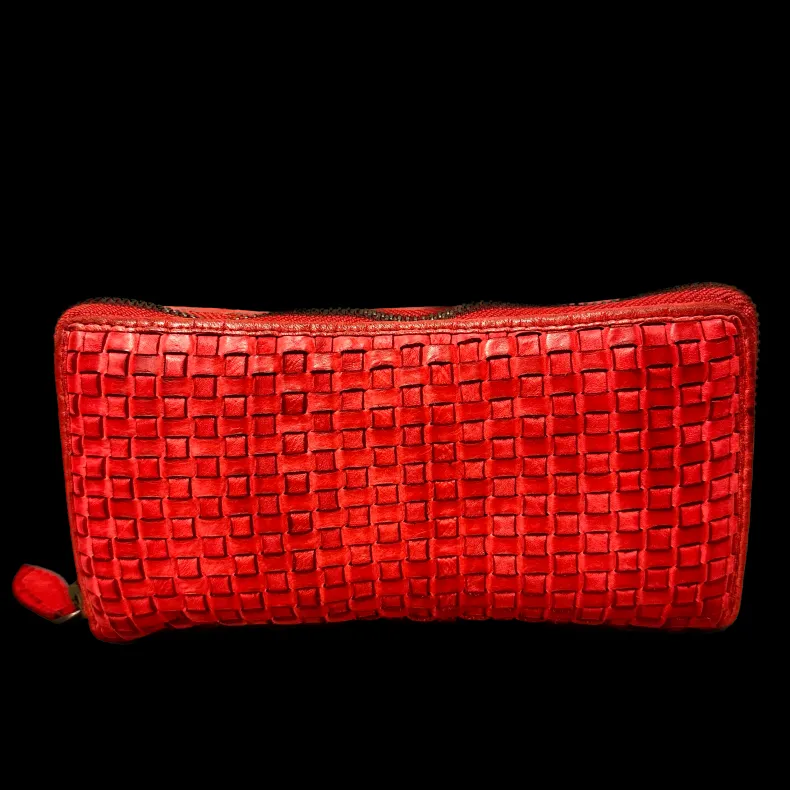Handmade Wallet In Woven Leather