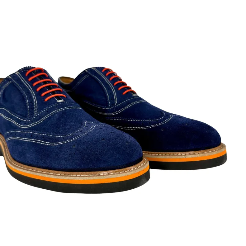 Lace-up In Blue Suede