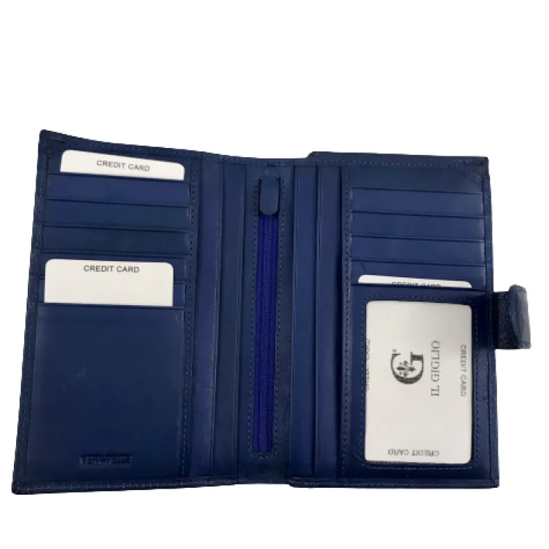 Leather Wallet With Passport Holder