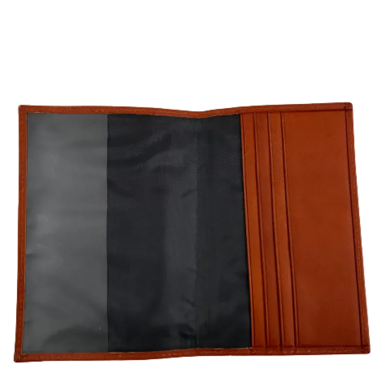 Leather Wallet With Passport Holder
