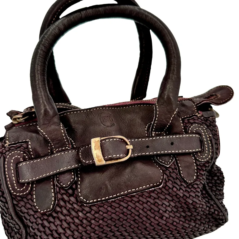 Lili Minibag – Woven Leather