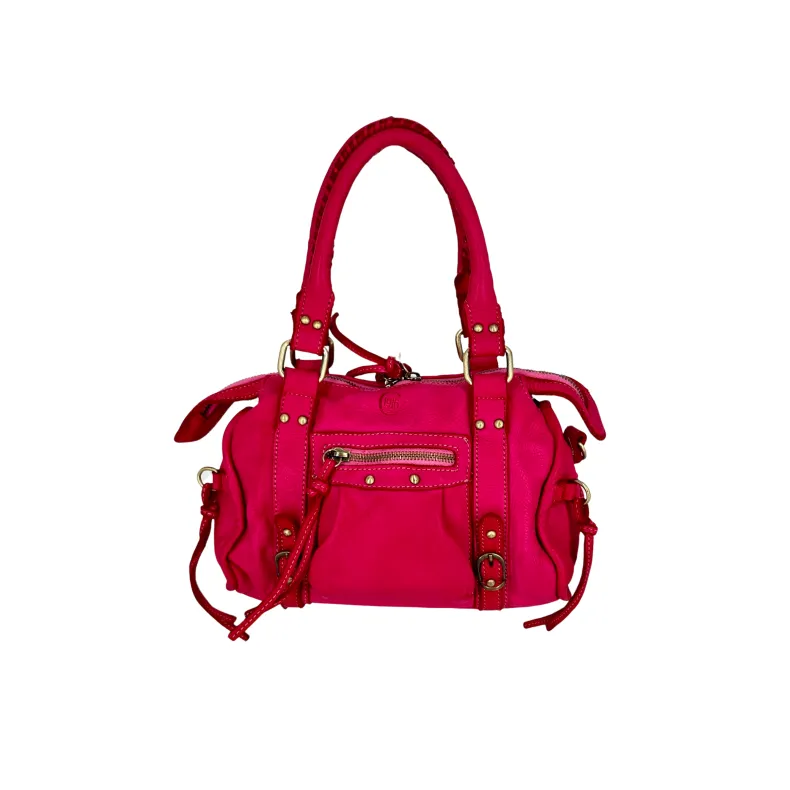 Luisa Small – Handbag With Studs And Leather Laces