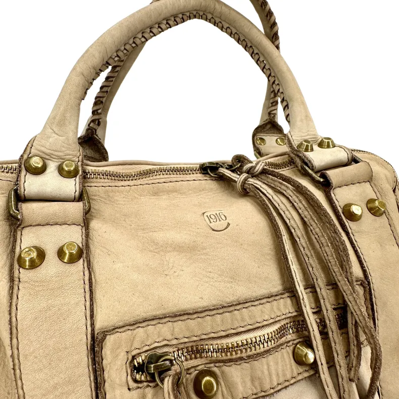 Luisa Small – Handbag With Studs And Leather Laces