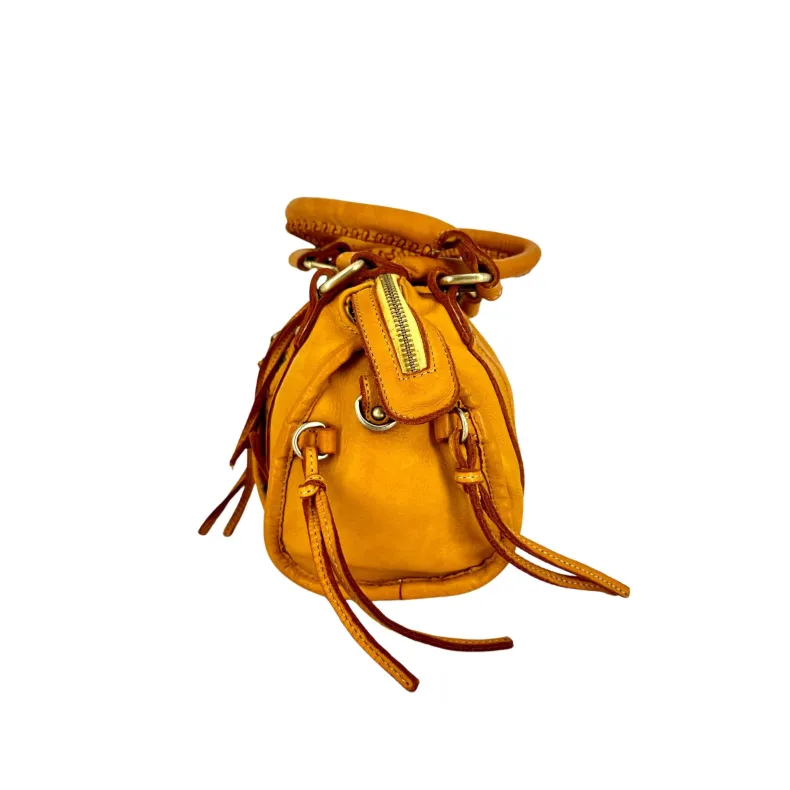 Luisa Small – Handbag With Studs And Leather Laces