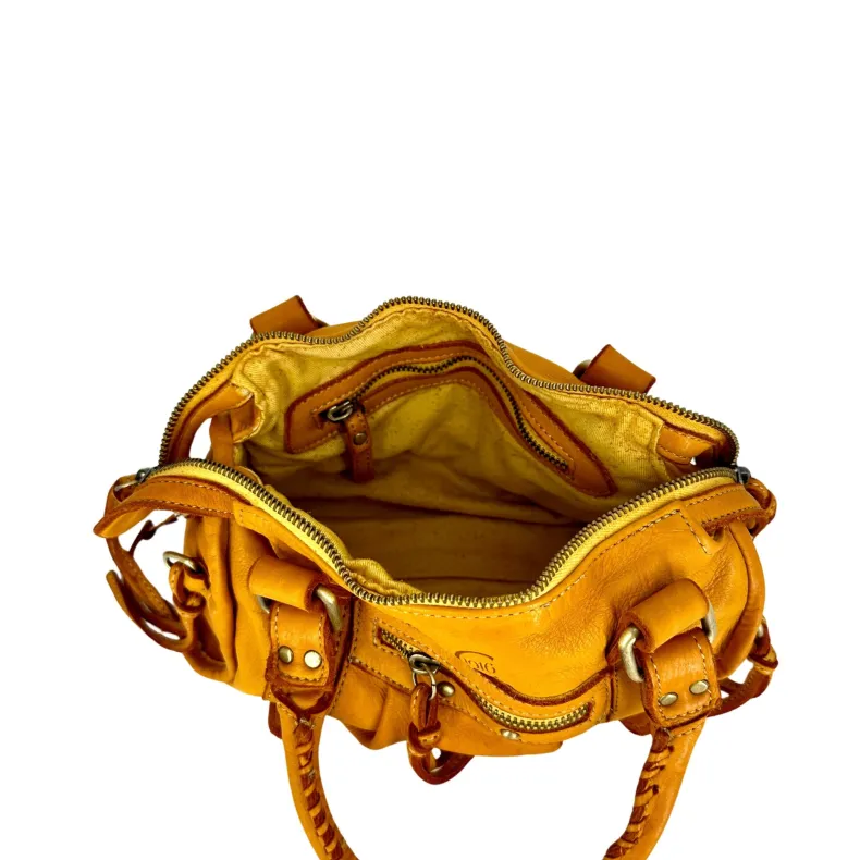 Luisa Small – Handbag With Studs And Leather Laces