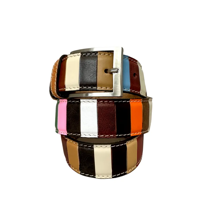 Mix 5 – Handcrafted Multicolor Leather Belt