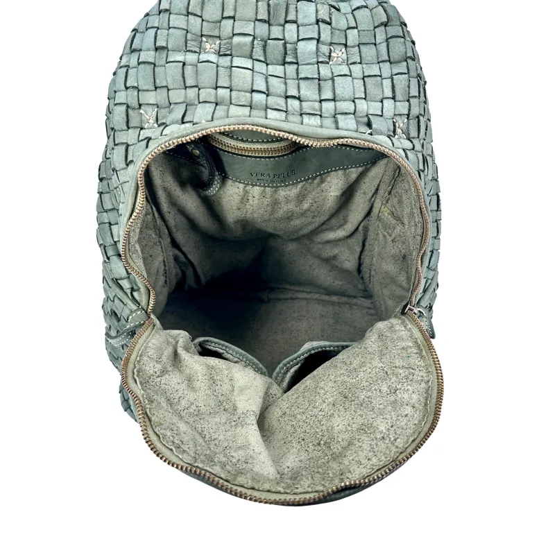 Paris – Woven Leather Backpack