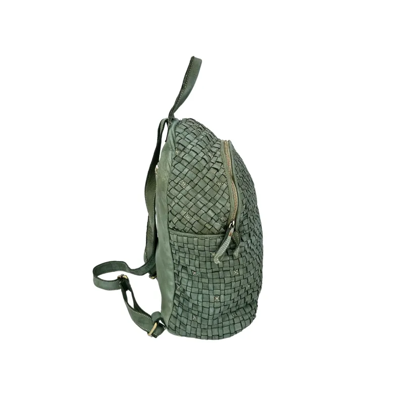 Paris – Woven Leather Backpack