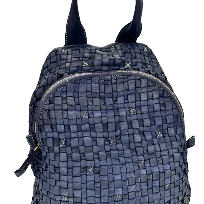 Paris – Woven Leather Backpack