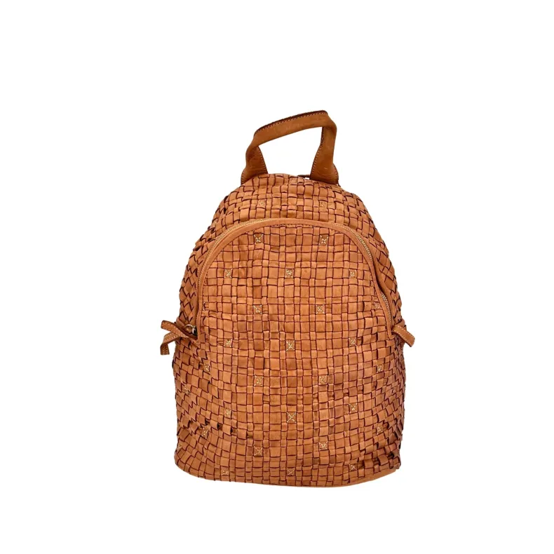 Paris – Woven Leather Backpack