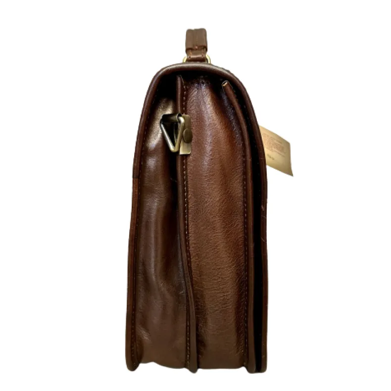 Professional Leather Briefcase With Twist Locks