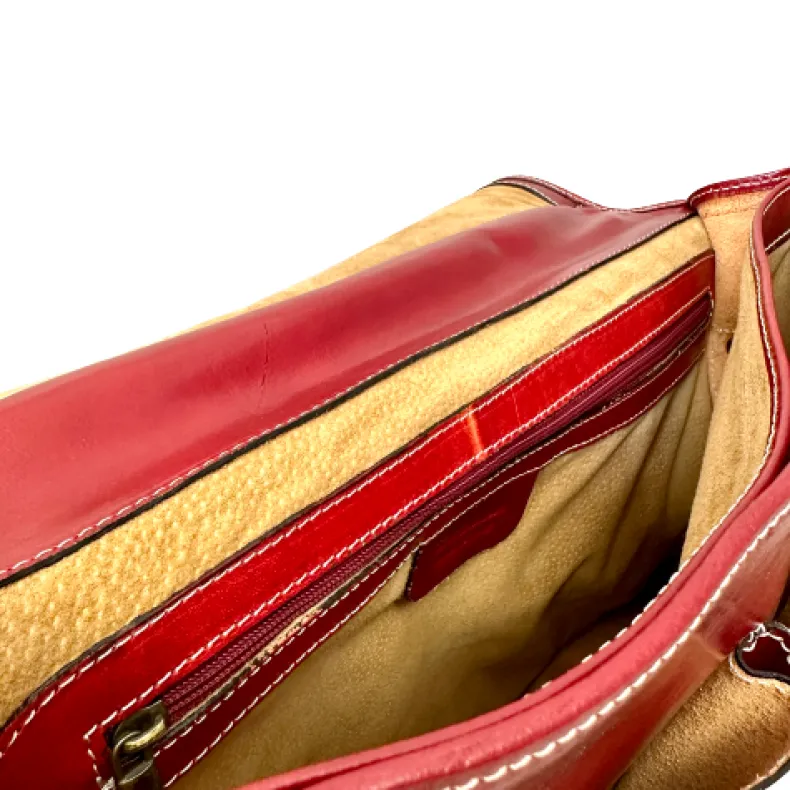 Professional Leather Briefcase With Twist Locks