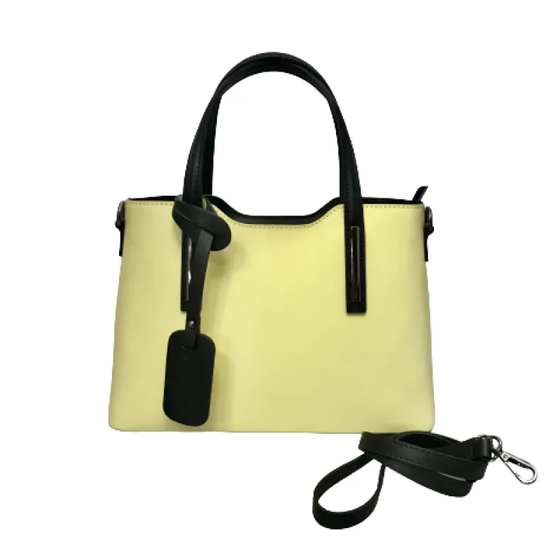 Rigid Handcrafted Bag In Smooth Leather