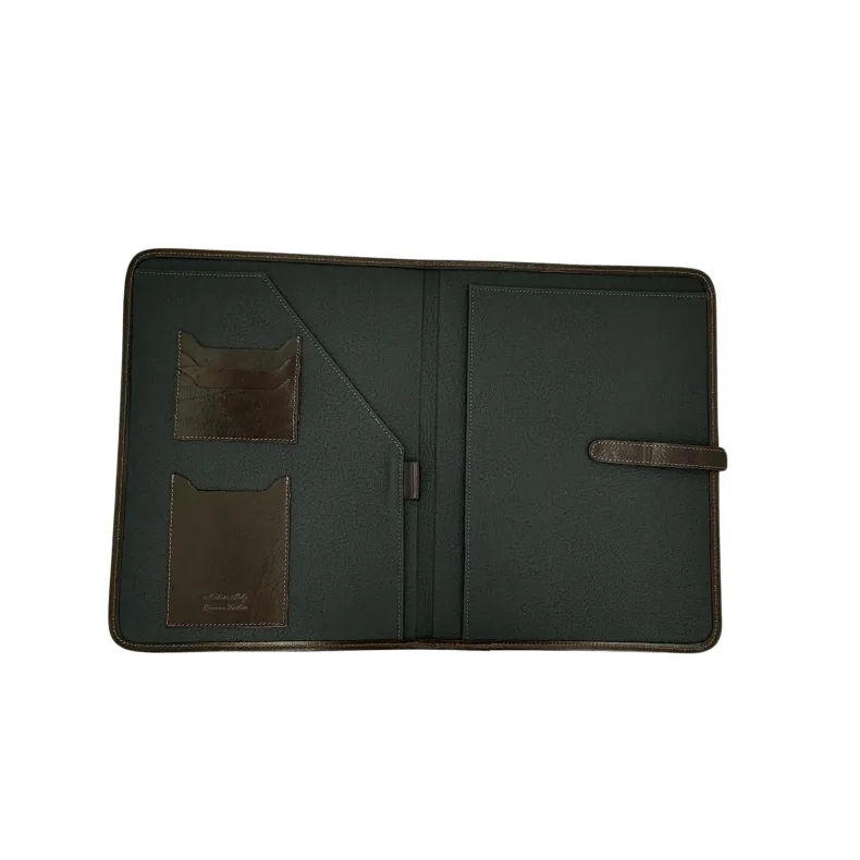 Smooth Leather Document Holder With Loop