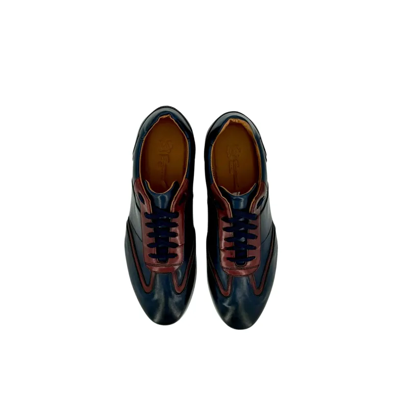 Sneaker 43 – Blue And Burgundy