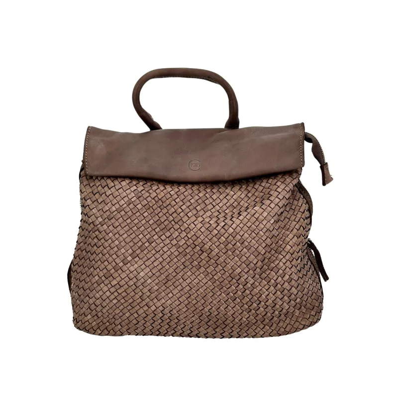 Stockholm – Woven Leather Backpack
