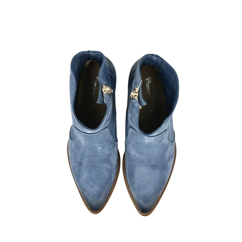 Texan Boot In Turquoise Suede